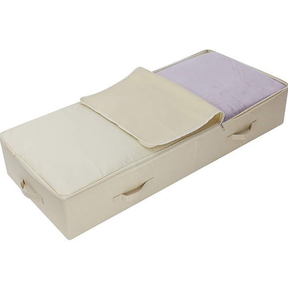 iwii Create Pro Large Underbed Storage Box Beige 39.4*16.9*7" New Dorm School - Picture 7 of 14